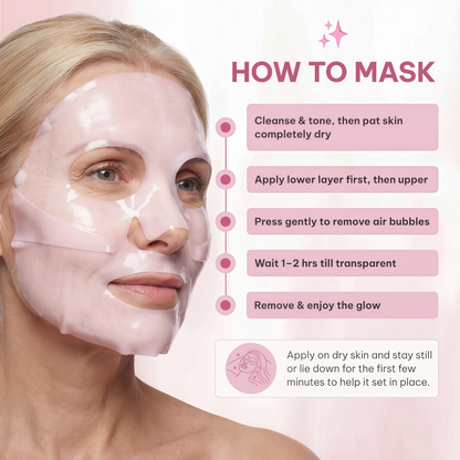 Quasi Salmon PDRN Collagen Mask – Korean Skin care Gel Face Mask for Hydration, Firming & Smoothing Skincare, Collagen Boost & Pore Care – 4 Masks, Non-Irritating, Natural Ingredients